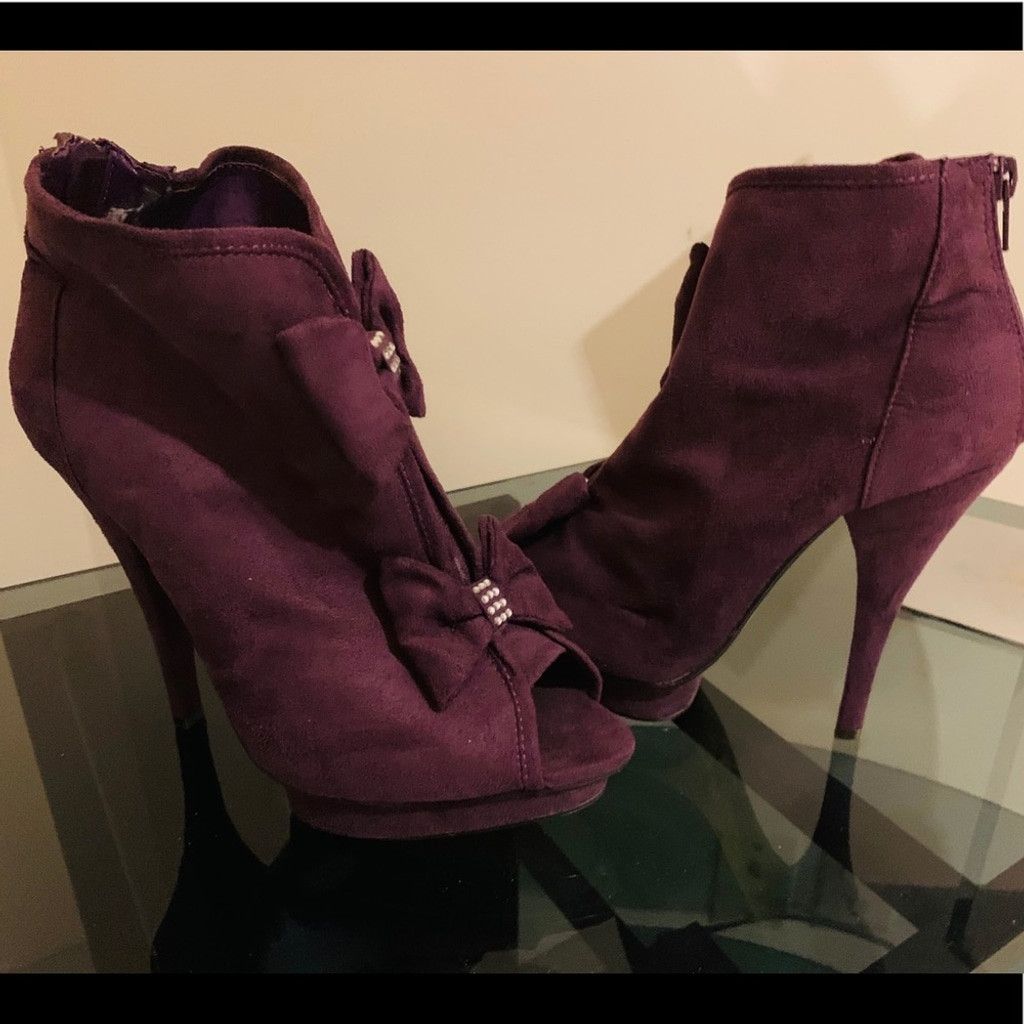 Other 💲💲SALE💲💲 Liliana BN purple suede Boots size 10 Size US 10 / IT 40 - 2 Thumbnail