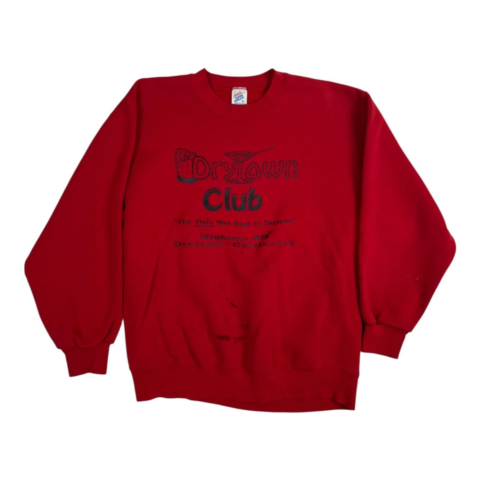 Jerzees Vintage Drytown Club California Sweatshirt Size Large USA Ma Size US L / EU 52-54 / 3 - 1 Thumbnail