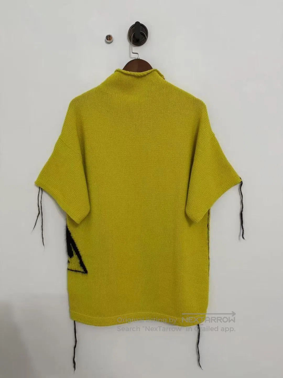 Japanese Brand Dior Yellow Triangle Tassel Knit Short Sleeve. Size S / US 4 / IT 40 - 3 Thumbnail