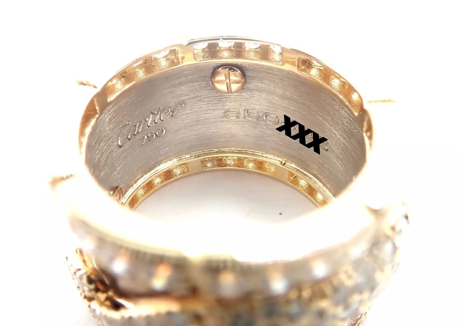 Cartier Cartier Mahango Walking Panthere 18k Diamond Band Ring Size ONE SIZE - 12 Thumbnail