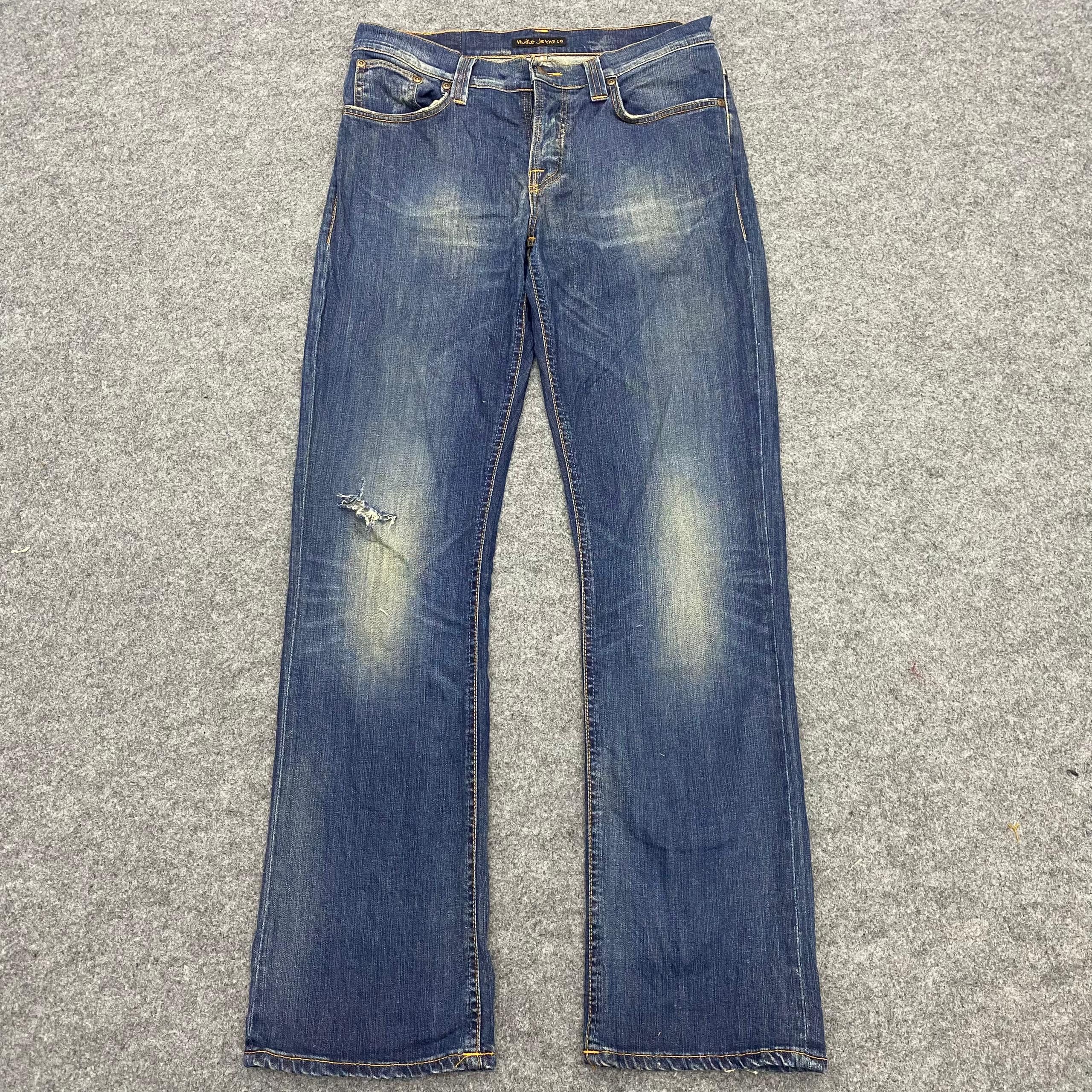 Nudie Jeans 💥Best Offer💥Vintage Nudie Bootcut Distressed Denim Size US 33 - 1 Thumbnail