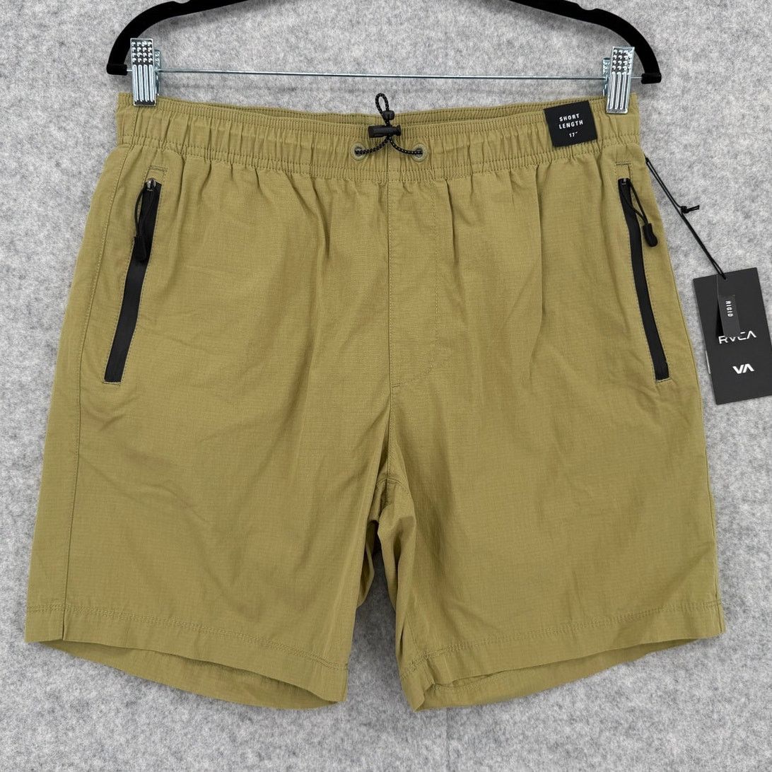RVCA NWT RVCA Brodie 2 Hybrid Avocado Green Shorts Men's Small Size US 31 - 1 Thumbnail