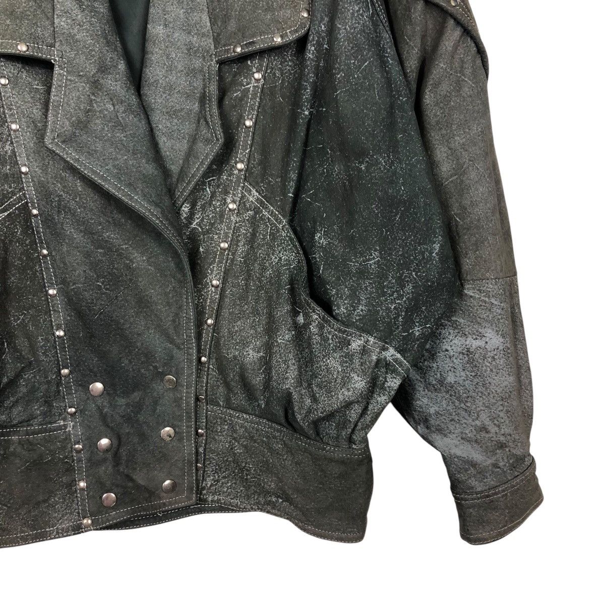 Japanese Brand 📌Vintage Leather Biker Jacket M.Mijayima Issey Miyake Size US M / EU 48-50 / 2 - 6 Thumbnail