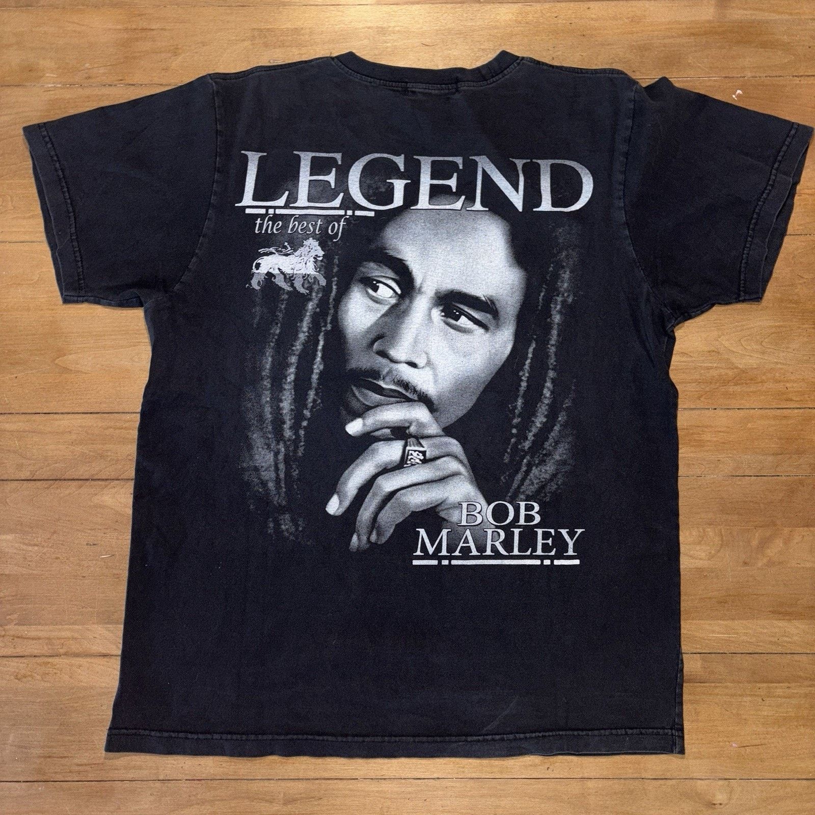 Bob Marley Bob Marley "Legend" Black Graphic T-Shirt - Portrait lion Size US L / EU 52-54 / 3 - 4 Thumbnail