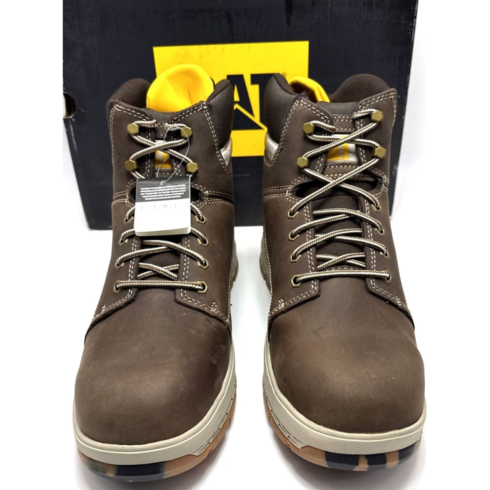 Caterpillar Caterpillar Eco Impact Boot Dark Brown Mens 11.5 Wide Carbon Composite Toe Leather W Mens Boots Size US 12 / EU 45 - 3 Thumbnail
