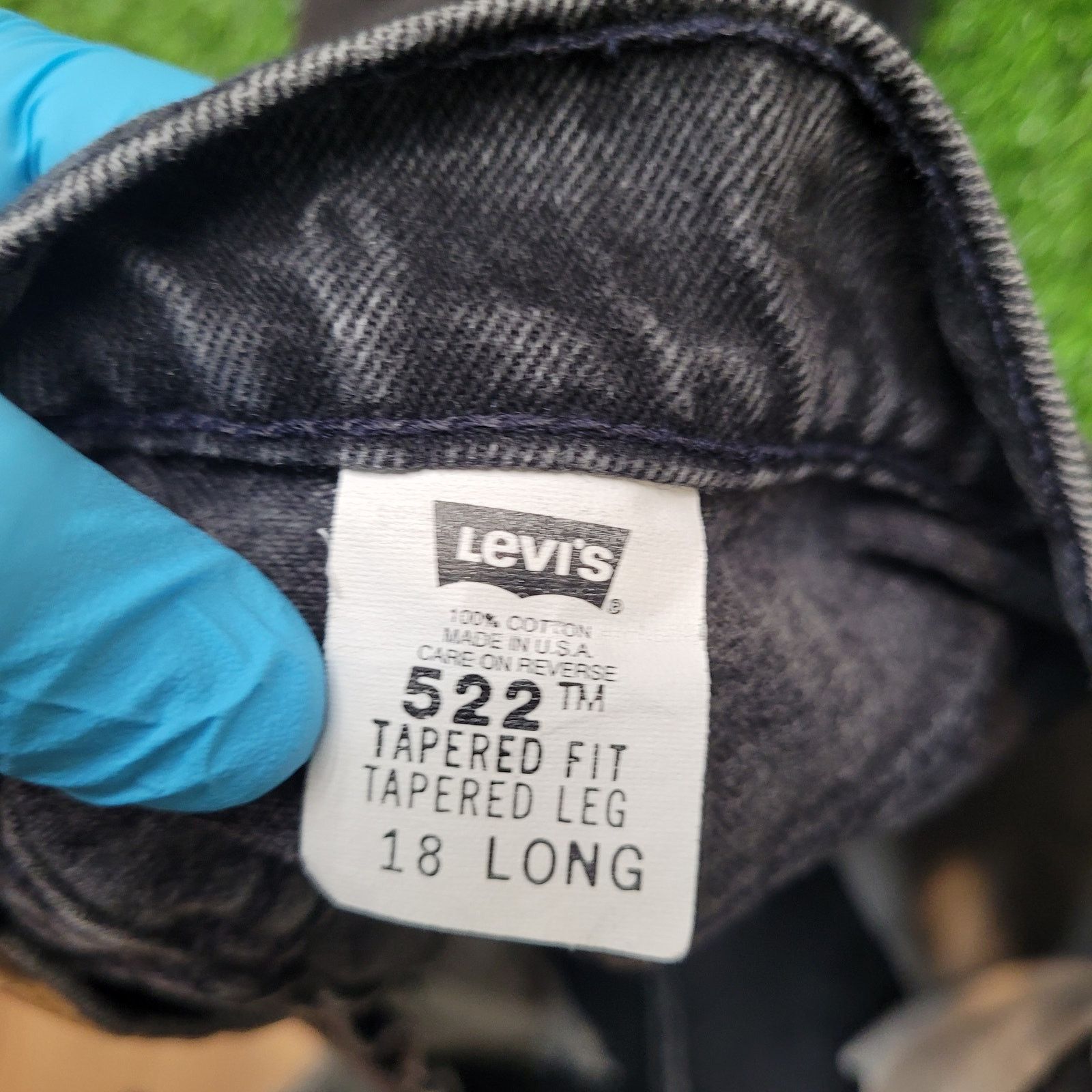 Levi's VTG 90s Levis 522 Jeans Womens 18 USA High Waisted Tapered Size 40" / US 18 - 8 Thumbnail