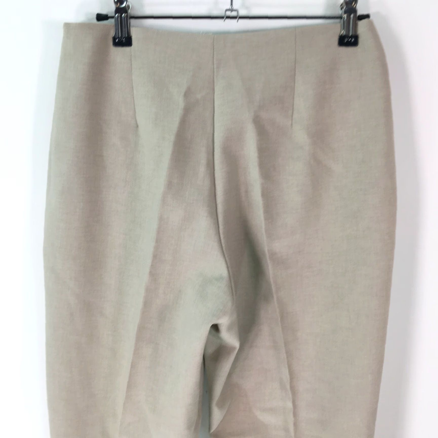 Vintage VINTAGE Tempo Paris Dress Pants Womens High Waisted Pleated Khaki Beige Size 8 31in Inseam Women's Beige Dress Pants US Seller Size 28" / US 6 / IT 42 - 4 Thumbnail