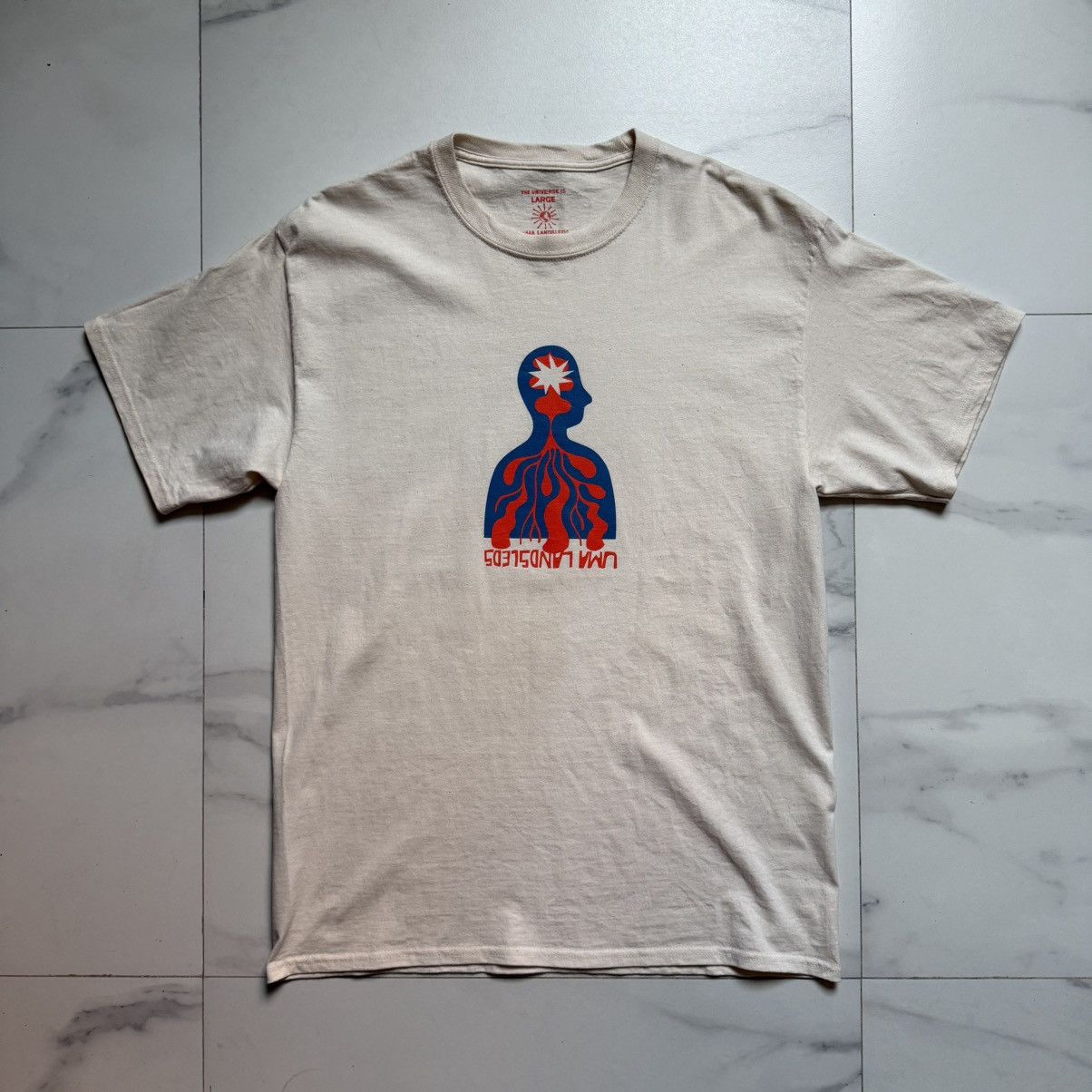 Hypebeast Uma Landsleds Starhead Natural Tee Size US L / EU 52-54 / 3 - 2 Thumbnail