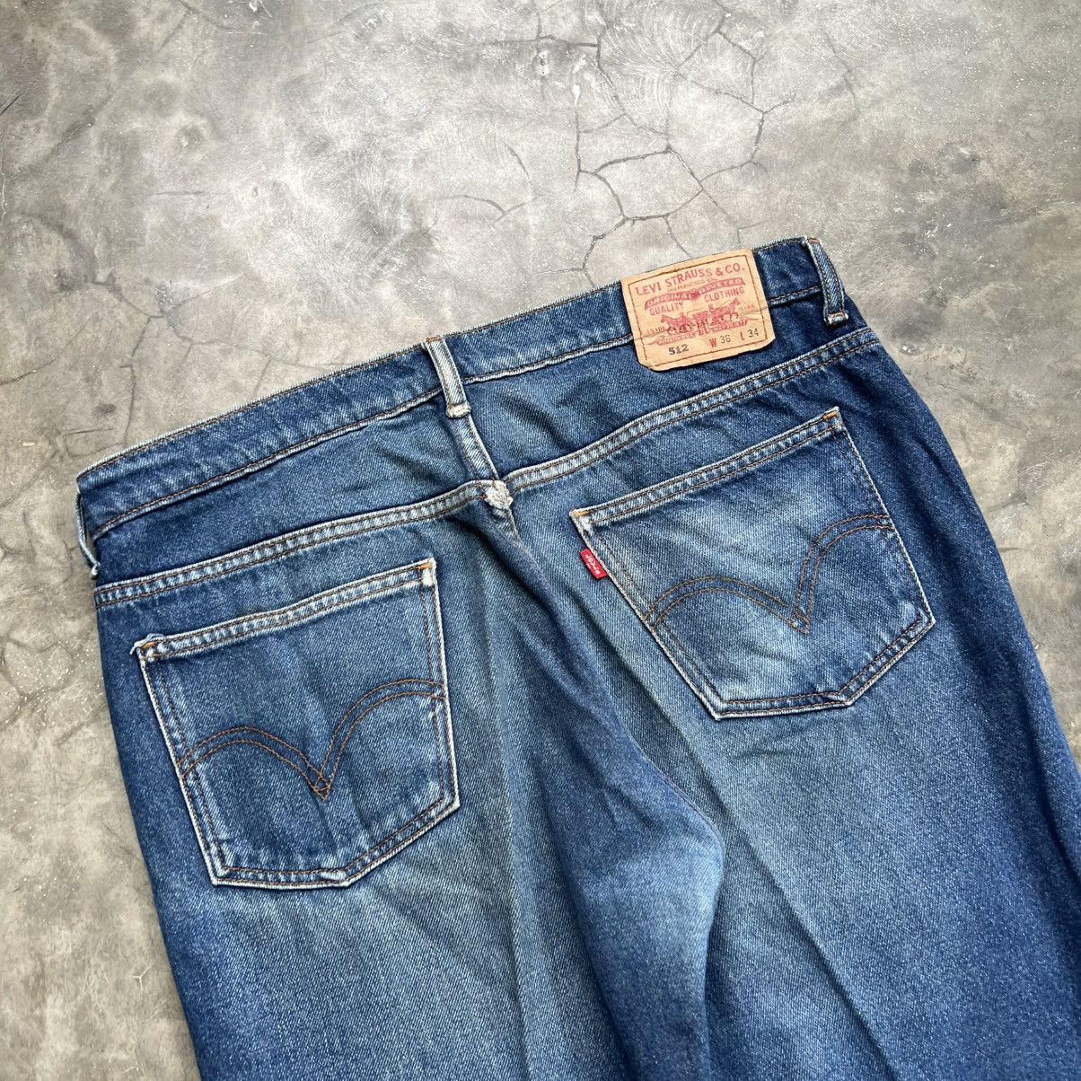 Levi's Vintage Levis 512 Distressed Jeans Size US 36 / EU 52 - 4 Thumbnail