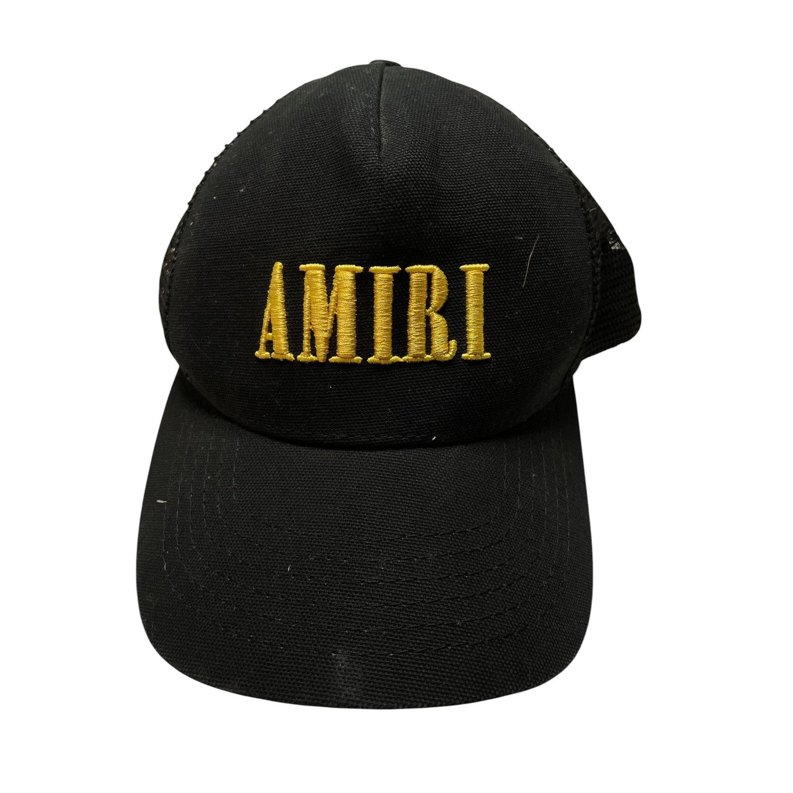Amiri Amiri 'Core Logo' Black & Yellow Trucker Cap Size ONE SIZE - 1 Thumbnail