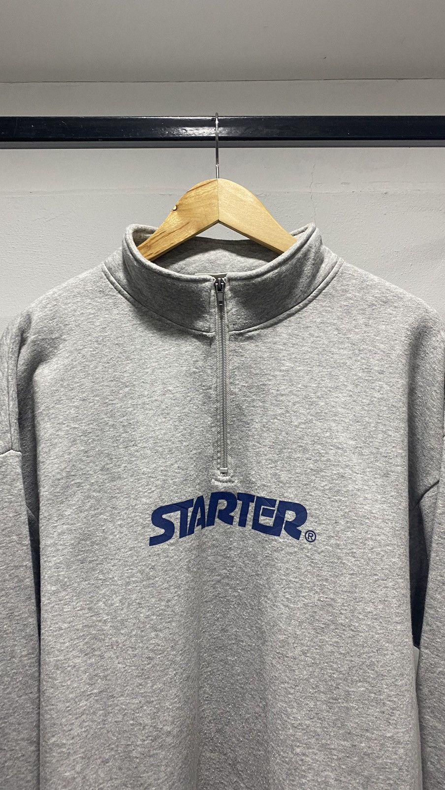 Starter × Vintage Vintage Starter Halfzipper Sweatshirt 80s Size US L / EU 52-54 / 3 - 4 Thumbnail