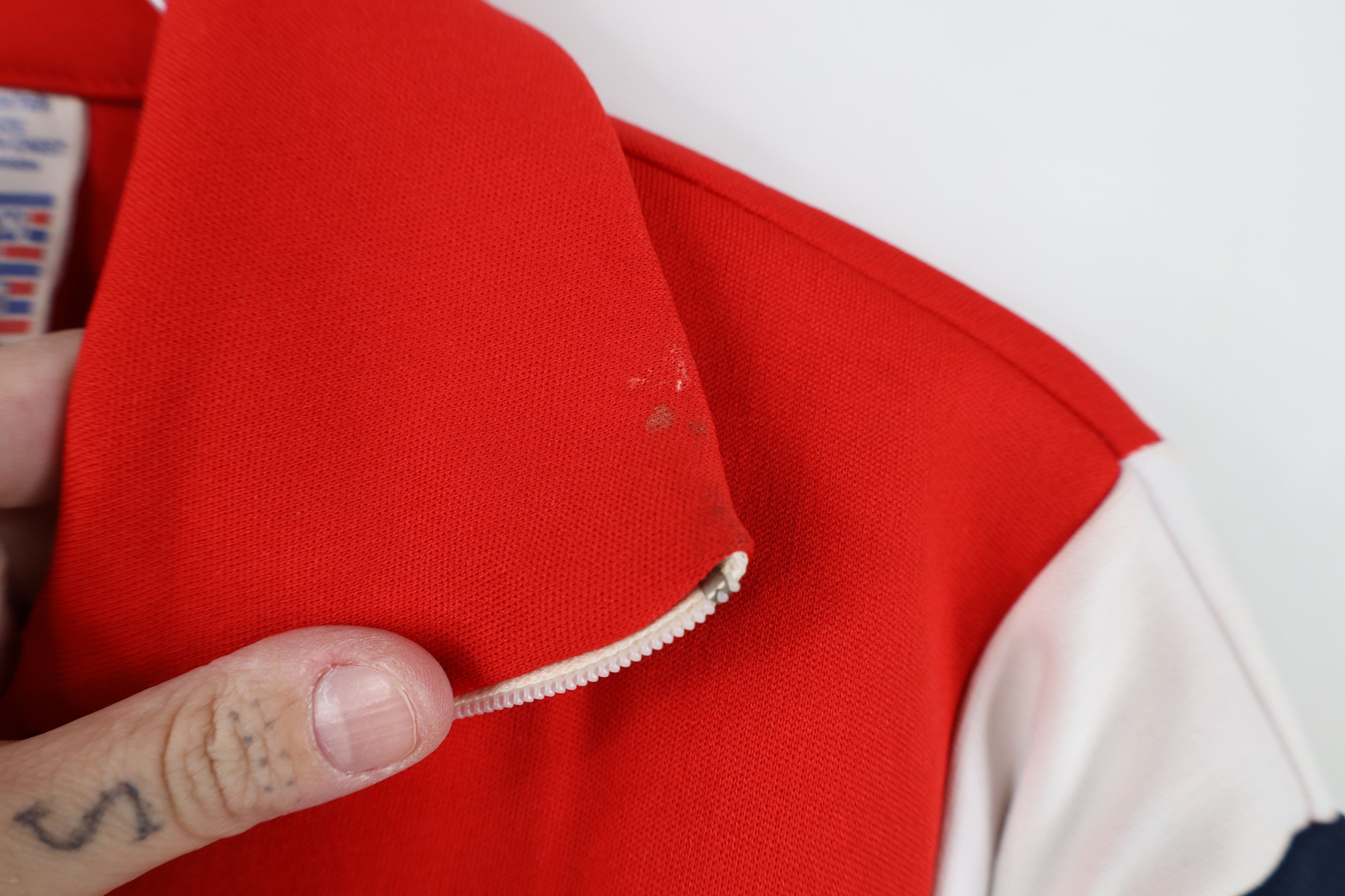 Vintage Vintage 60s 70s Streetwear Block Warm Up Tennis Track Jacket Size US S / EU 44-46 / 1 - 7 Thumbnail