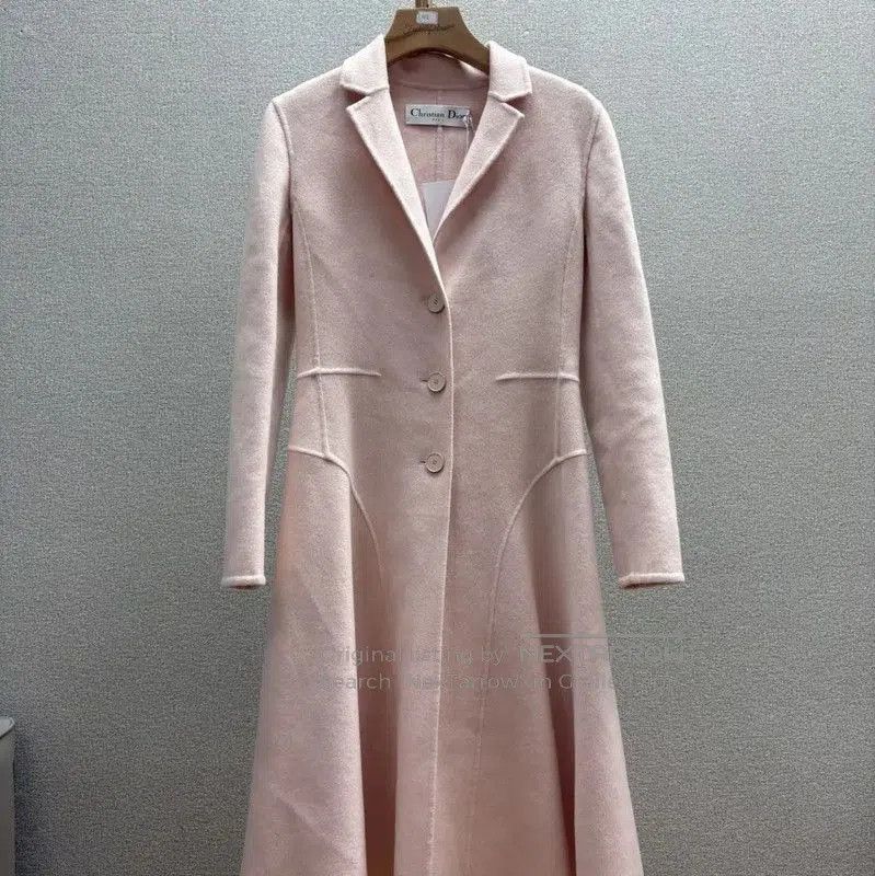 Dior Dior Pink Cashmere Mid-Length Women's Coat . Size S / US 4 / IT 40 - 1 Thumbnail