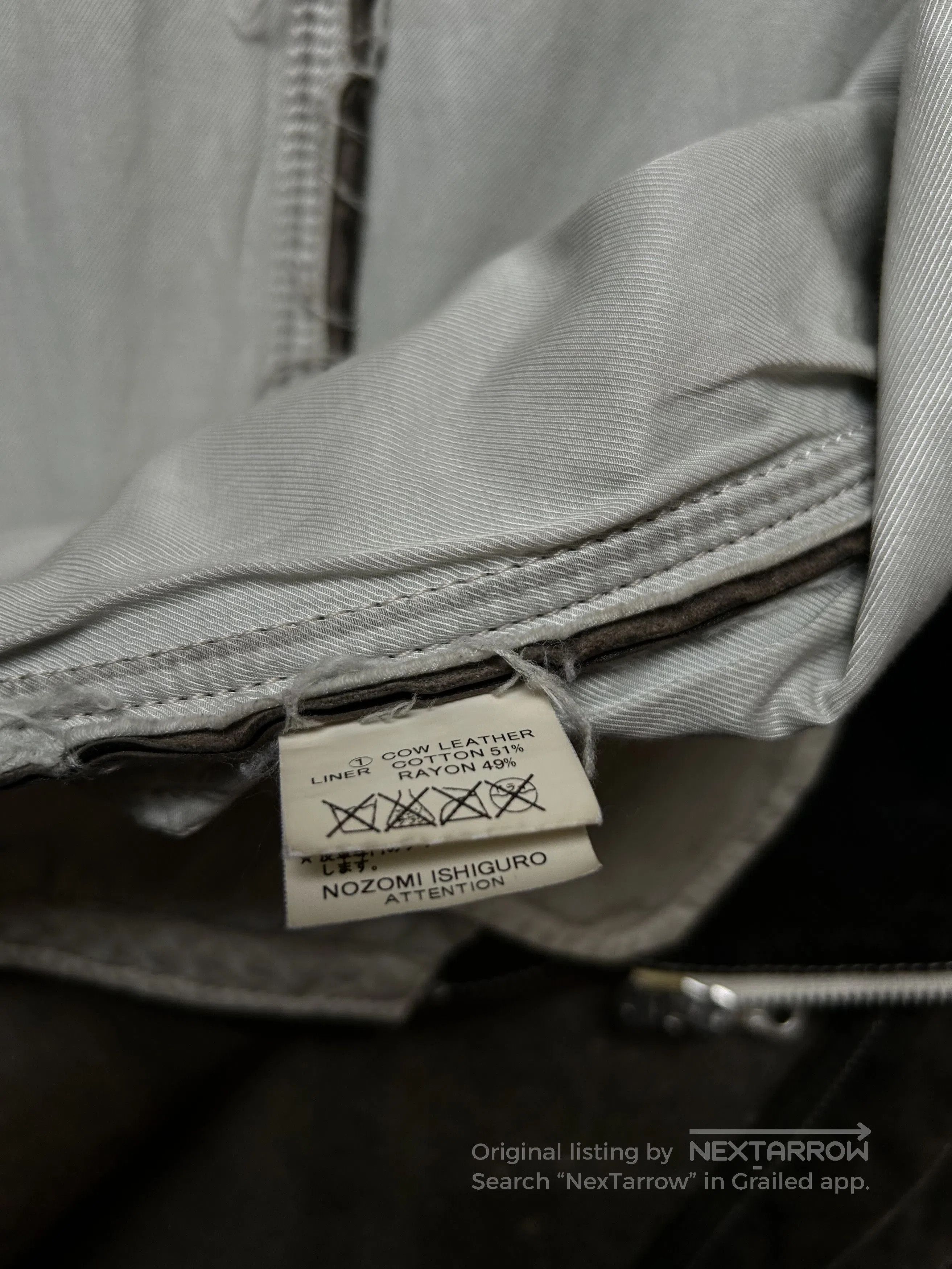 Nozomi Ishiguro unique zipper leather jacket by nozomi ishiguro. Size US M / EU 48-50 / 2 - 5 Thumbnail