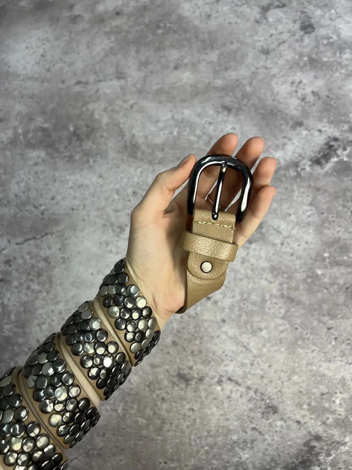 Hysteric Glamour × Japanese Brand Vintage Belts Y2K Rhinestones Punk leather belt Japanese Size ONE SIZE - 1 Thumbnail
