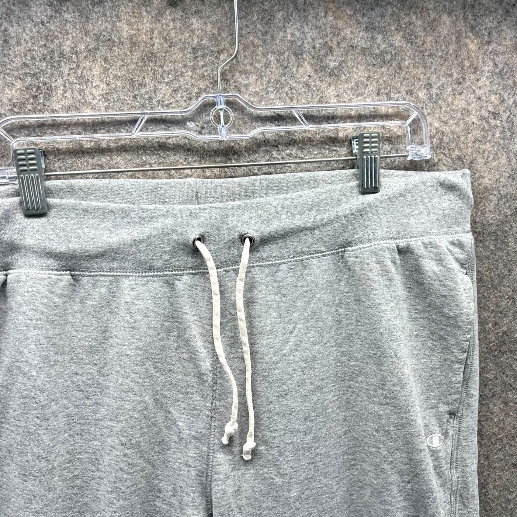 Champion VINTAGE Champion Sweatpants Men XL Gray Jogger Athletic Fleece Gym Size US 36 / EU 52 - 6 Thumbnail