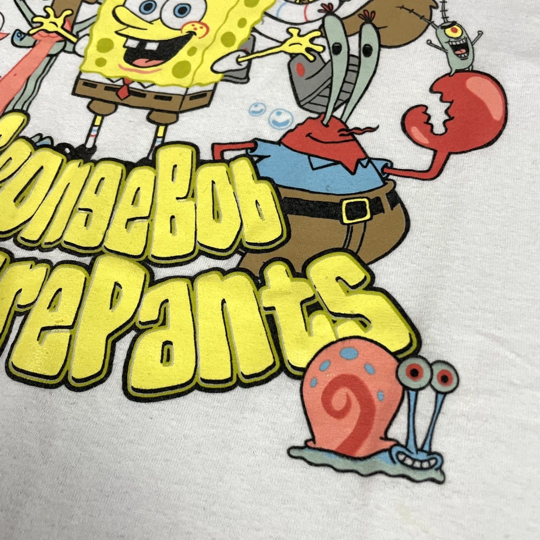 Vintage VINTAGE SpongeBob Shirt Adult L White Cartoon Logo Graphic Tee Mens XS? Size US L / EU 52-54 / 3 - 4 Thumbnail