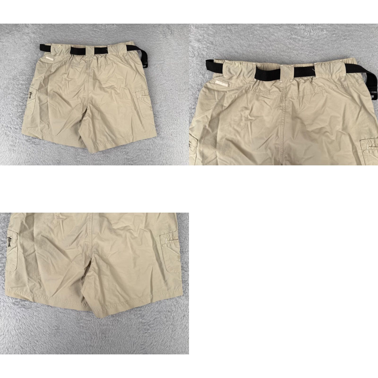 Vintage Columbia Shorts Womens 6 Beige Cargo Belted 100% Nylon Hiking Camping 30x6 Size 28" / US 6 / IT 42 - 9 Thumbnail