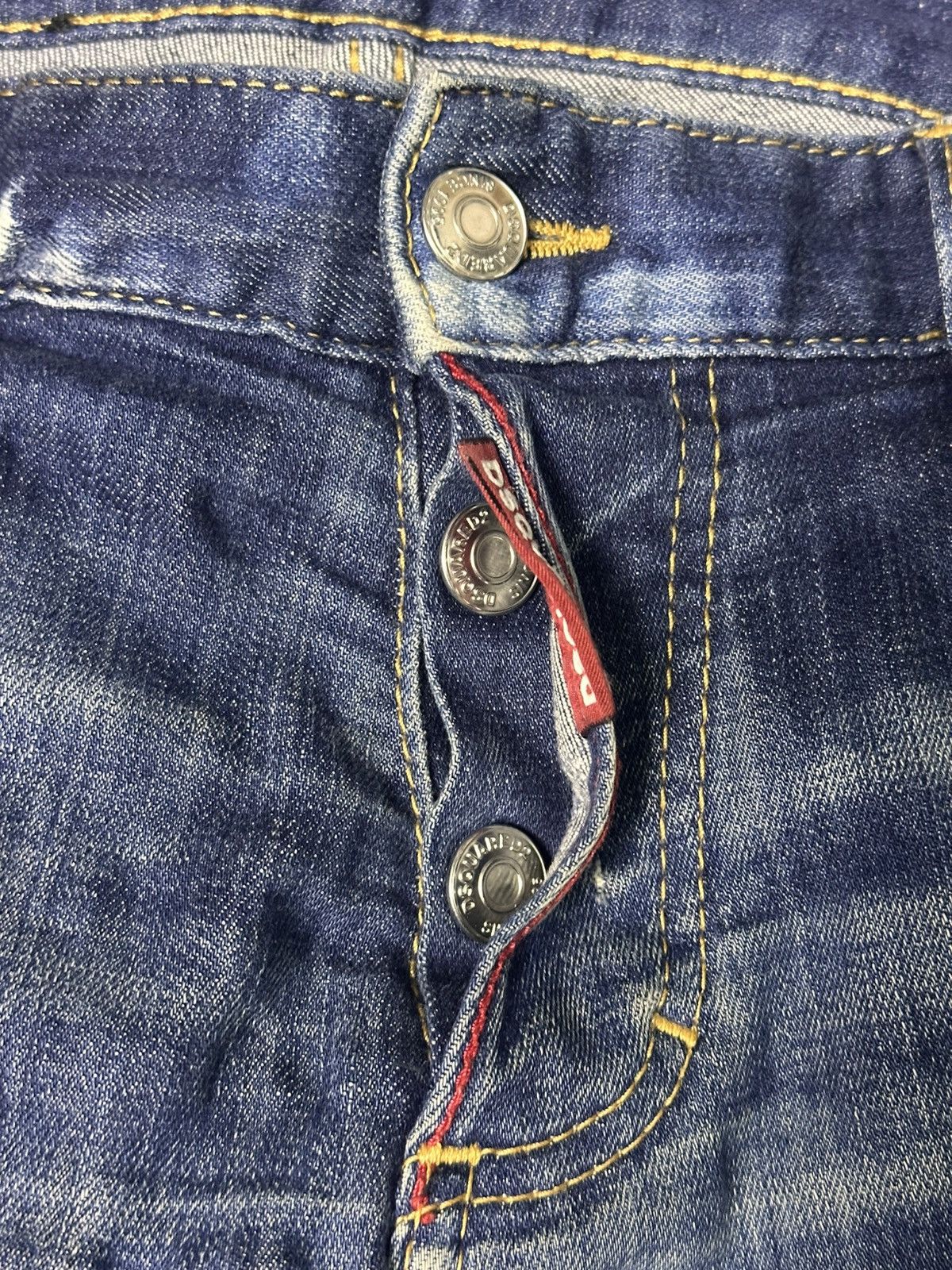 Dsquared2 Dsquared2 Distressed Paint Splatter Denim Size US 33 - 6 Thumbnail