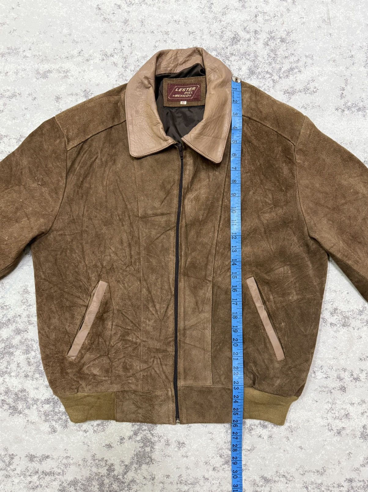 Leather VINTAGE LESTER PIEL MEXICO SUEDE LEATHER BOMBER JACKET Size US M / EU 48-50 / 2 - 17 Thumbnail