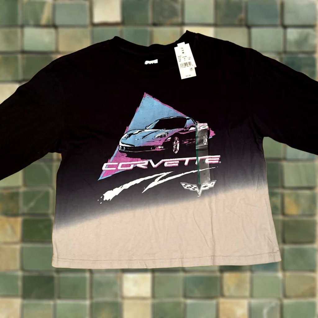 Vintage VINTAGE 2000s Y2K Chevrolet Corvette General Motors Neon Longsleeve T-Shirt Womens M NEW Size M / US 6-8 / IT 42-44 - 1 Thumbnail