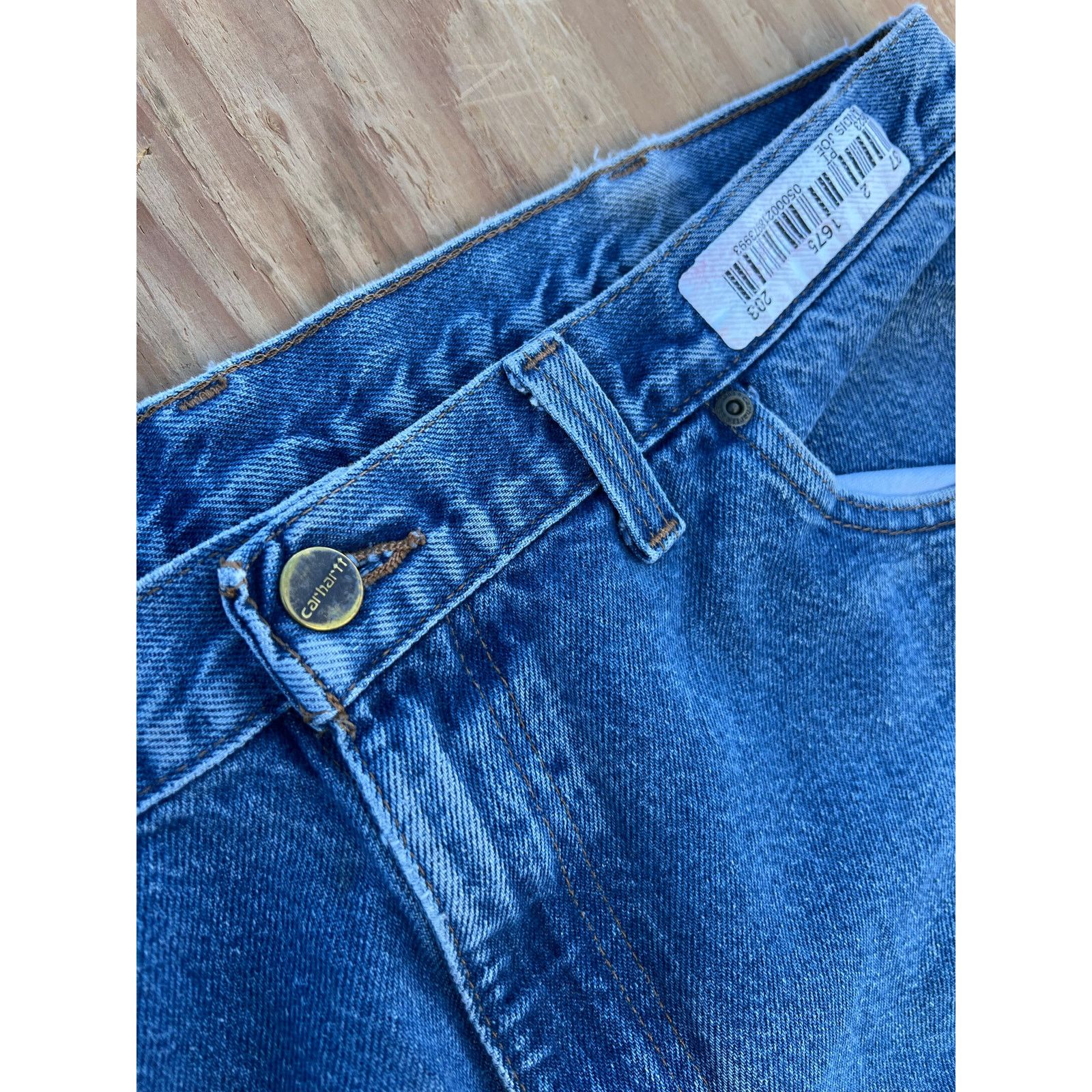 Carhartt Carhartt Jeans Mens 38x36 Blue Denim Utility Work Pants Size US 38 / EU 54 - 10 Thumbnail