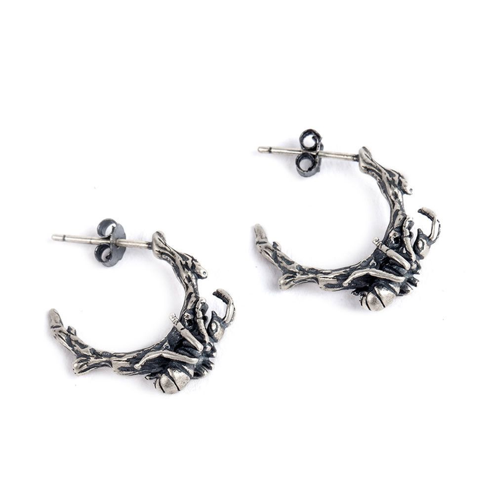 Jewelry Ant Vibe Earrings One Pairs Chrome Jewelry Size ONE SIZE - 5 Thumbnail