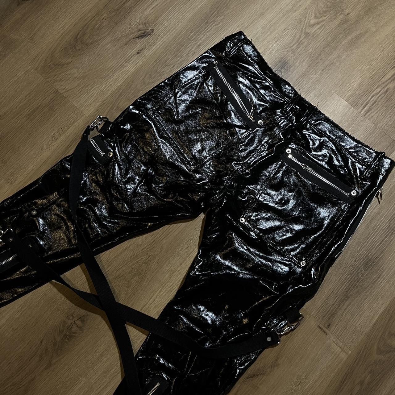 Tripp NYC 🕷️ Tripp NYC PVC Latex Faux Leather Skinny Bondage Pants Size US 34 / EU 50 - 3 Thumbnail