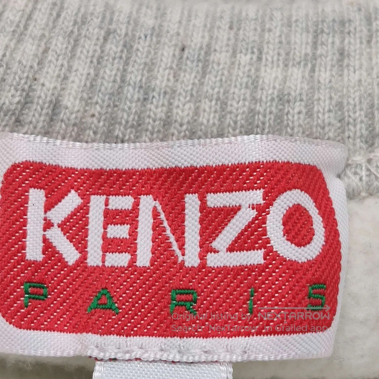 Kenzo Cotton Logo Crewneck Long-Sleeve Sweatshirt M.