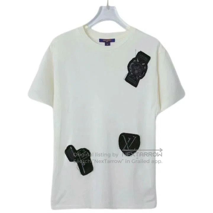 Louis Vuitton Louis Vuitton White Embroidered Cotton T. Size US M / EU 48-50 / 2 - 1 Thumbnail