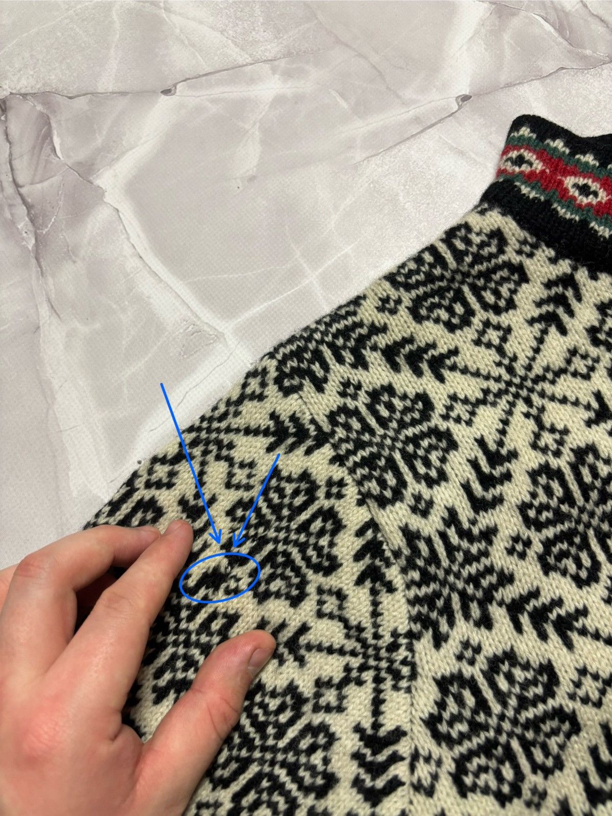 L.L. Bean Vintage LL Bean Nordic Fair Isle Wool Sweater Womens M Size M / US 6-8 / IT 42-44 - 7 Thumbnail