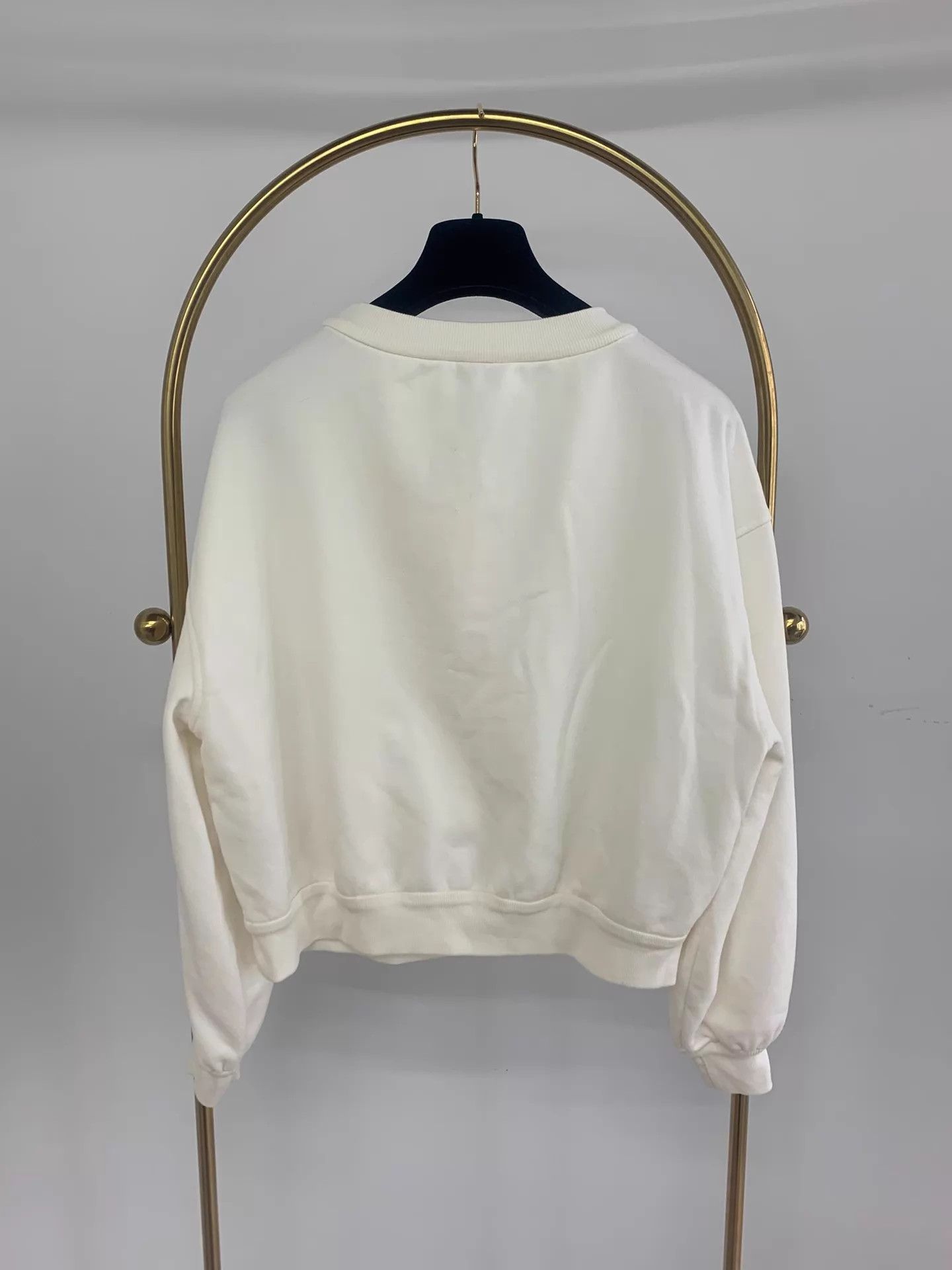 Brunello Cucinelli Brunello Cucinelli BC White Beaded Sweatshirt M New Size US M / EU 48-50 / 2 - 3 Thumbnail