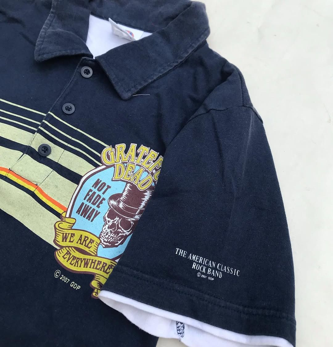 Grateful Dead × Vintage Vintage 2007 Gratefull Dead Polo Shirt Navy Blue Size M sk Size US M / EU 48-50 / 2 - 3 Thumbnail