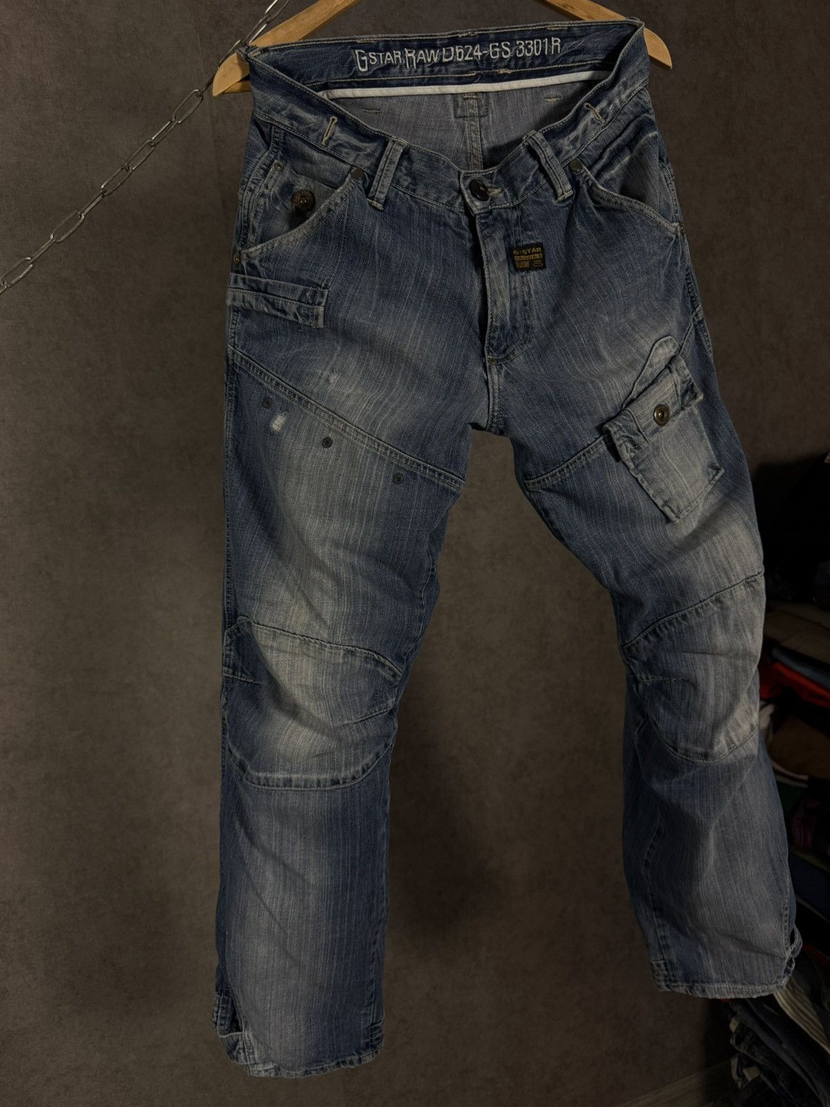 G-Star G Star Raw vintage designer biker jeans Size US 32 / EU 48 - 3 Thumbnail