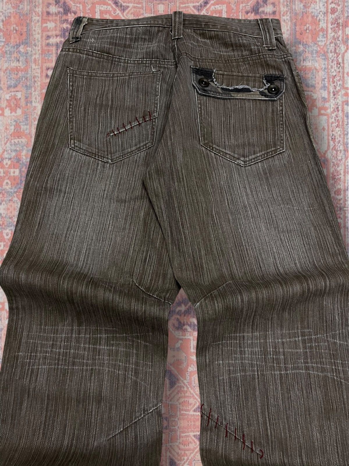 Beauty Beast Vintage Rare Japan Designer Gumu International Combat Denim Size US 30 / EU 46 - 13 Thumbnail