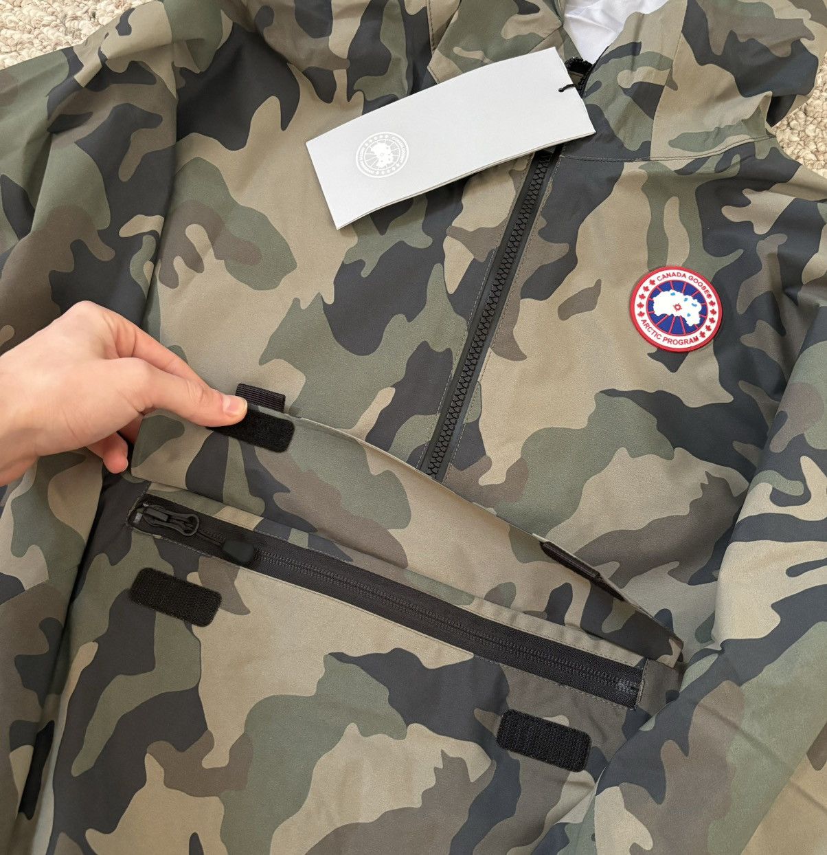 Canada Goose Canada Goose Field Camo Poncho Jacket Size US XXL / EU 58 / 5 - 4 Thumbnail