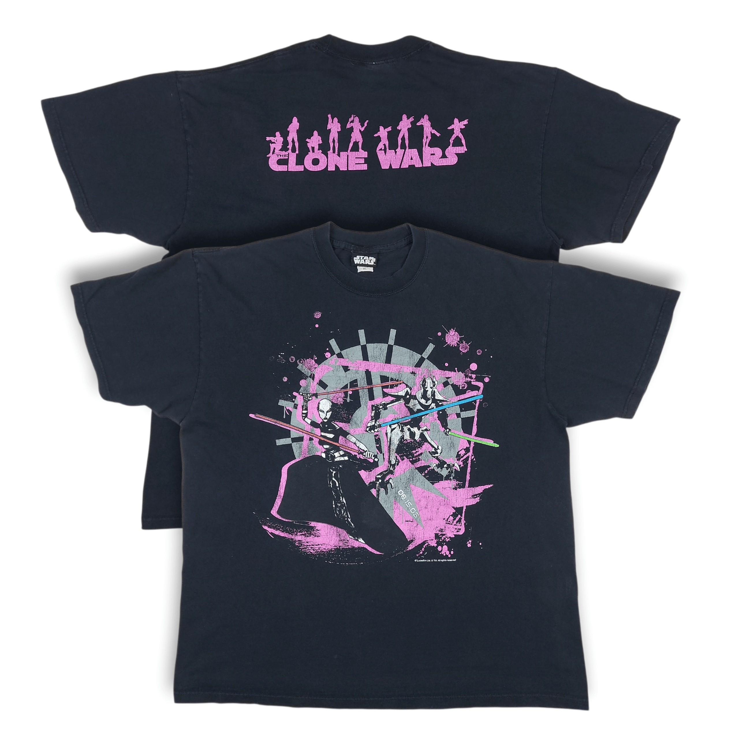 VERY RARE Vintage Star Wars The Clone Wars Animation TEE