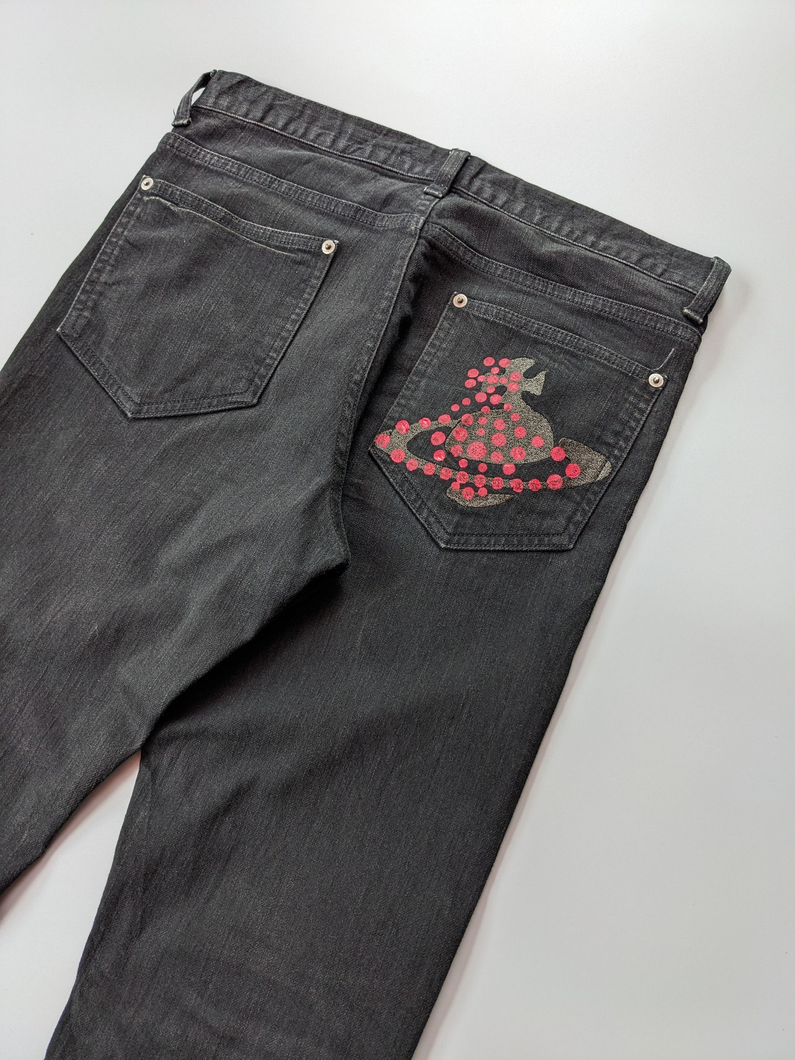 Vivienne Westwood Man embroidery logo jeans