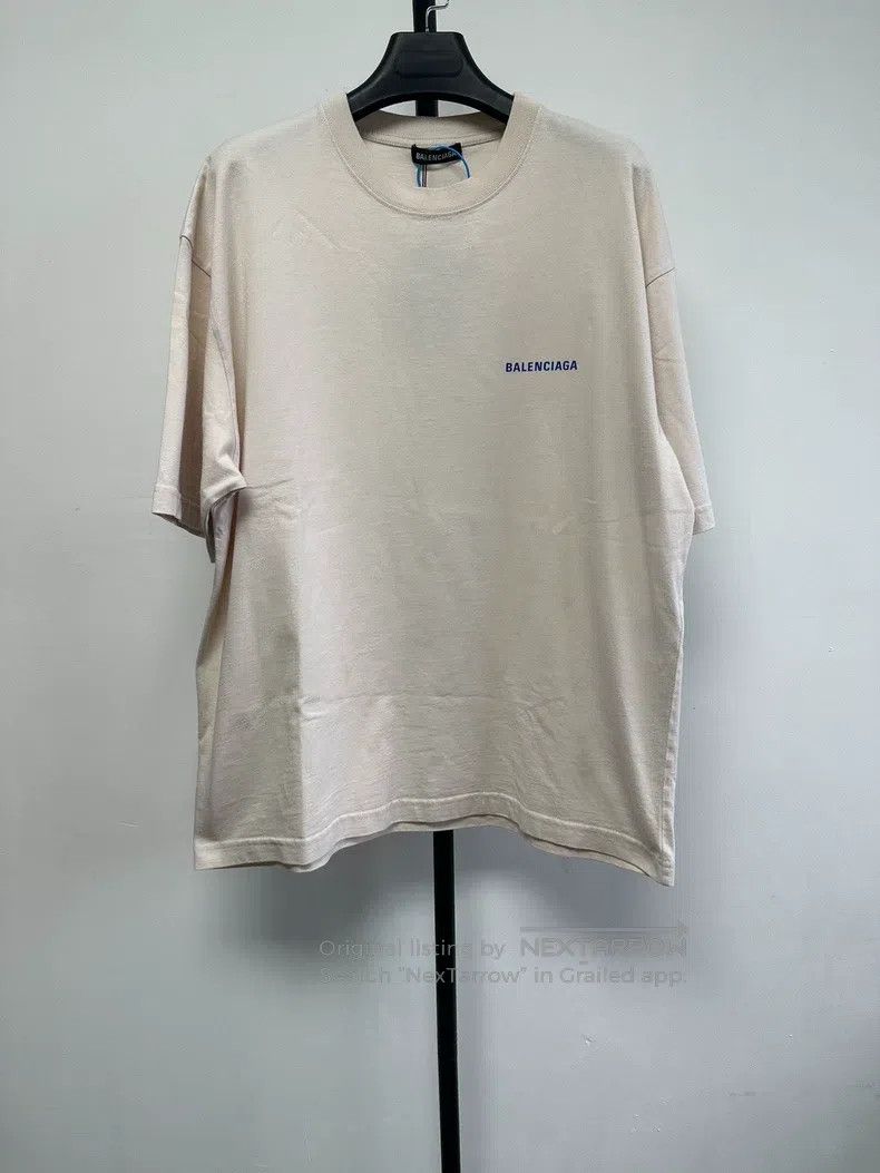 Balenciaga Balenciaga Letter Printed Round Neck Short Sleeve Size US M / EU 48-50 / 2 - 1 Thumbnail