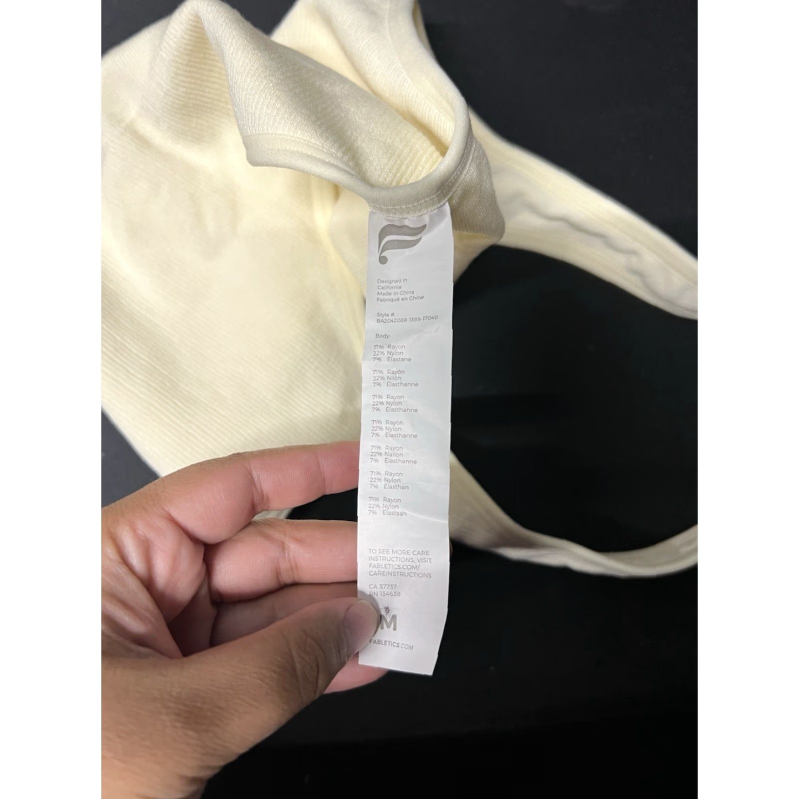 Fabletics Fabletics Sports Bra Halter Seamless Wireless Low Support M Yellow Women Bra Size ONE SIZE - 2 Thumbnail