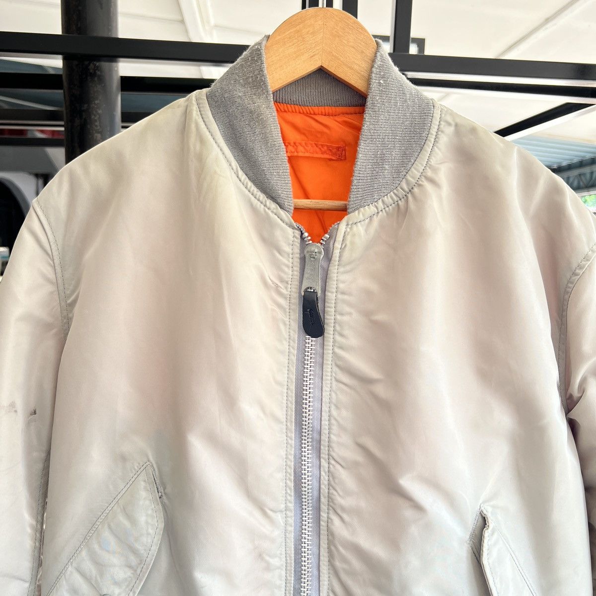 Alpha Industries 🔥 Vintage Alpha Industries Ma 1 Bomber Jacket Made In Usa Size US L / EU 52-54 / 3 - 2 Thumbnail