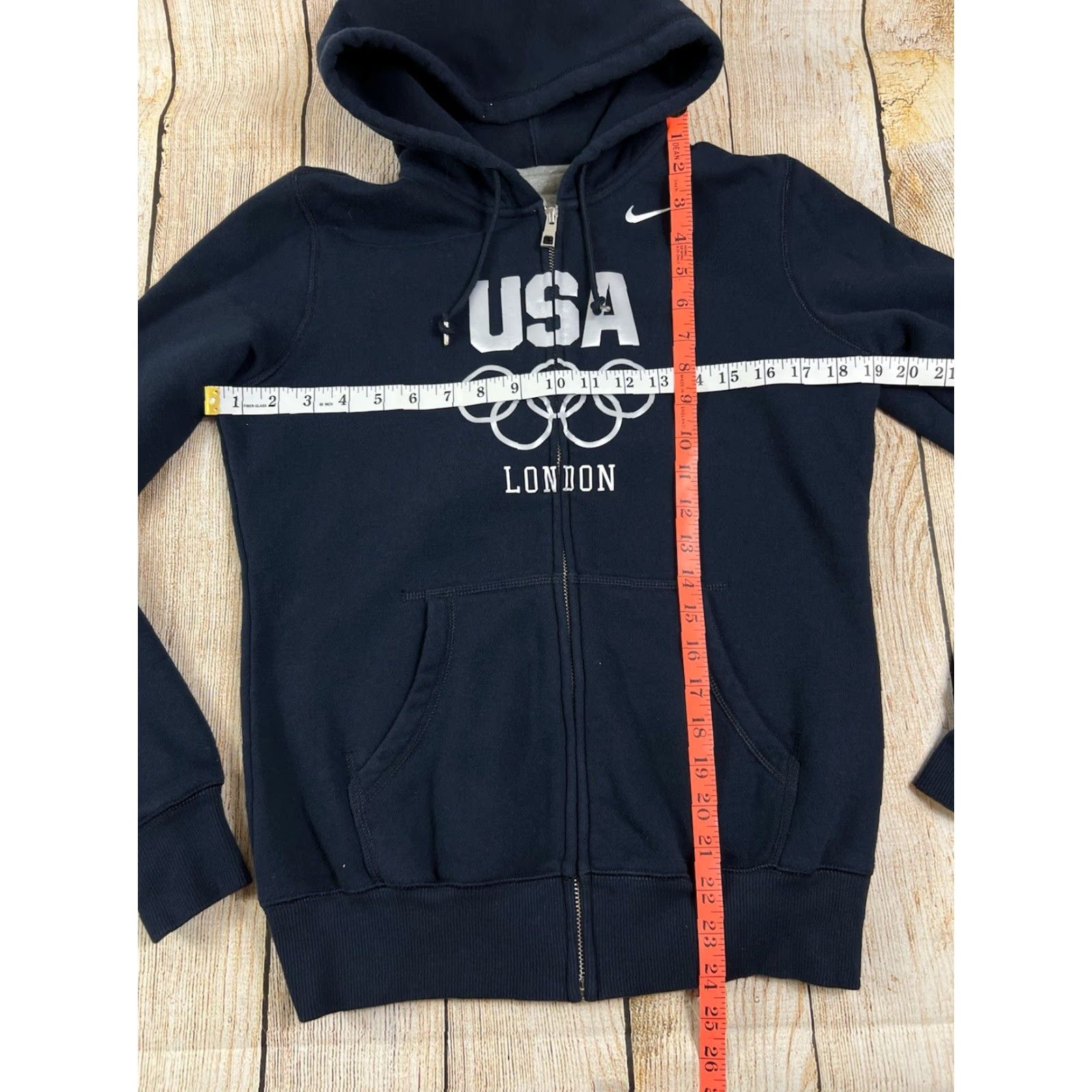 Nike VINTAGE Women’s Nike Team USA London Olympics Full Zip Hoodie Jacket Blue Size M USA Track Jacket Women Womens M Blue Nike Full Zip Hoodie Jacket Size M / US 6-8 / IT 42-44 - 6 Thumbnail