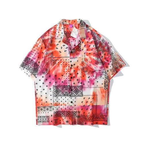 image of Crazy Shirts Colorful Paisley Bandana Print Graphic Short Sleeve Shirt, Men's (Size Medium)
