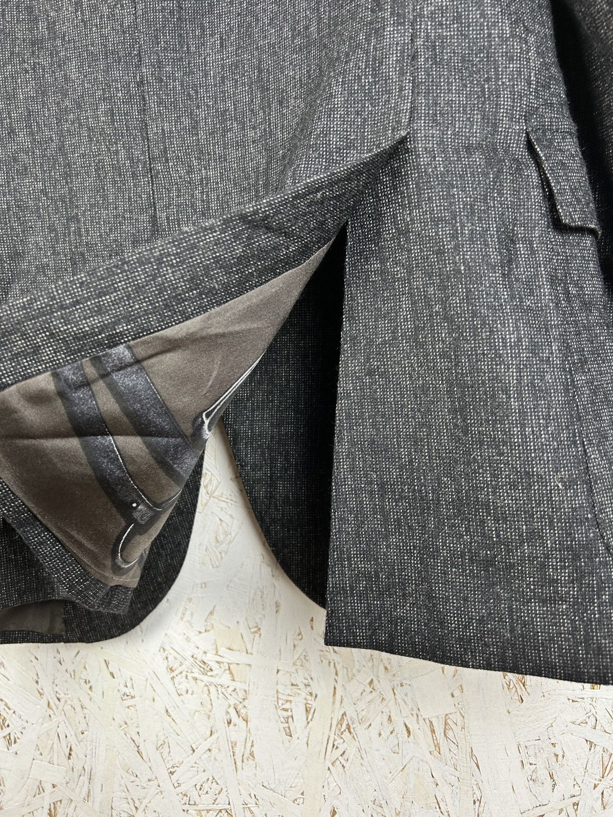 Gucci Gucci Wool Pattern Casual Blazer Jacket Tailoring Grey 50R Size 50R - 7 Thumbnail