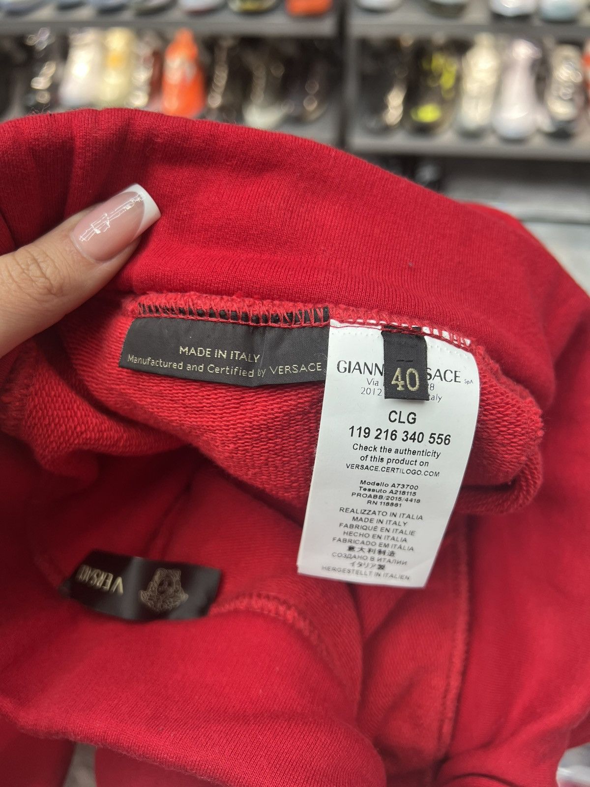 Versace Versace Red Jogger Pants Size 32" / US 10 / IT 46 - 6 Thumbnail