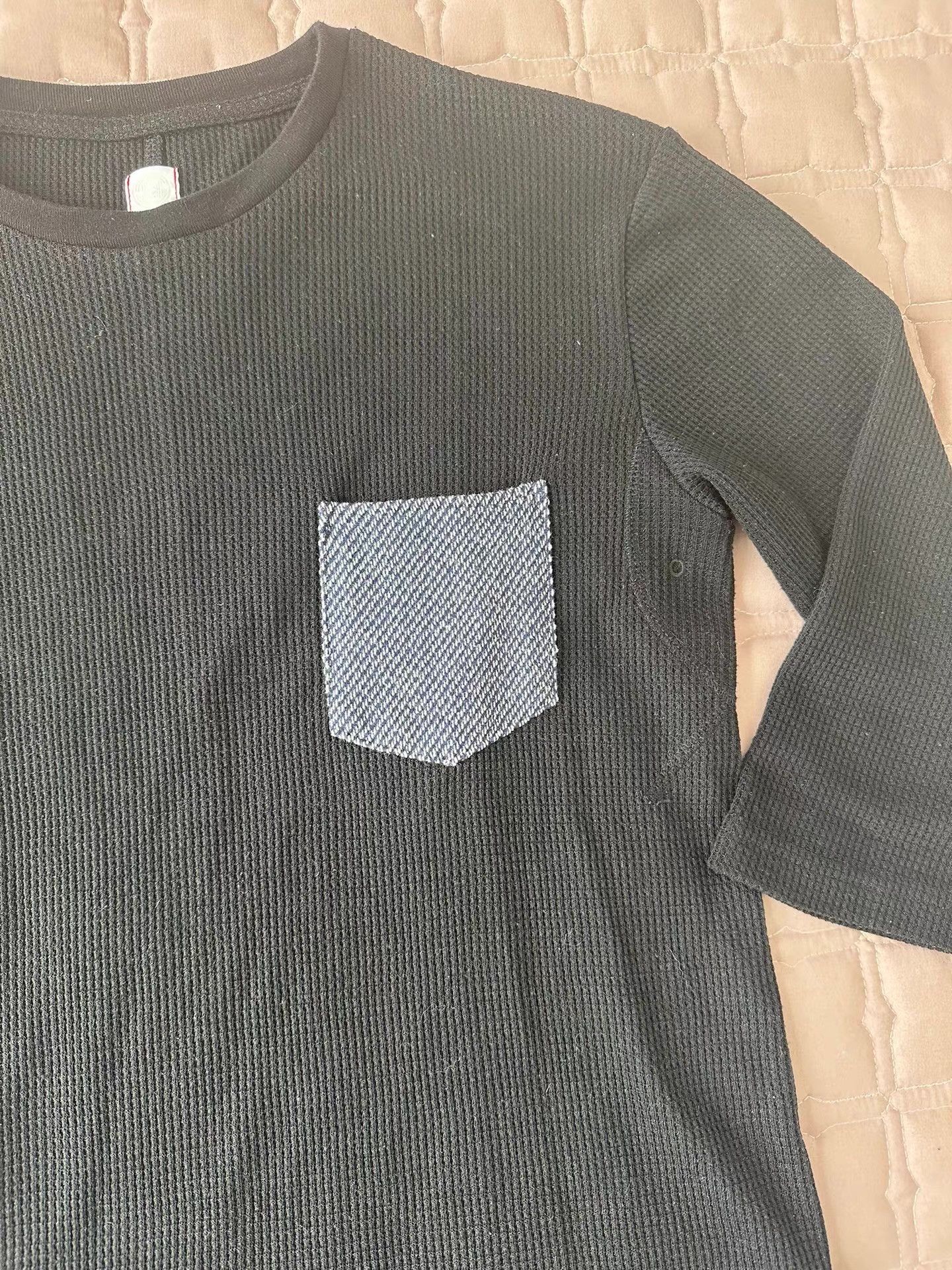 CLOT Clot Edison Chen Black Waffle Seven-Quarter Sleeve Shirt Size US S / EU 44-46 / 1 - 2 Thumbnail