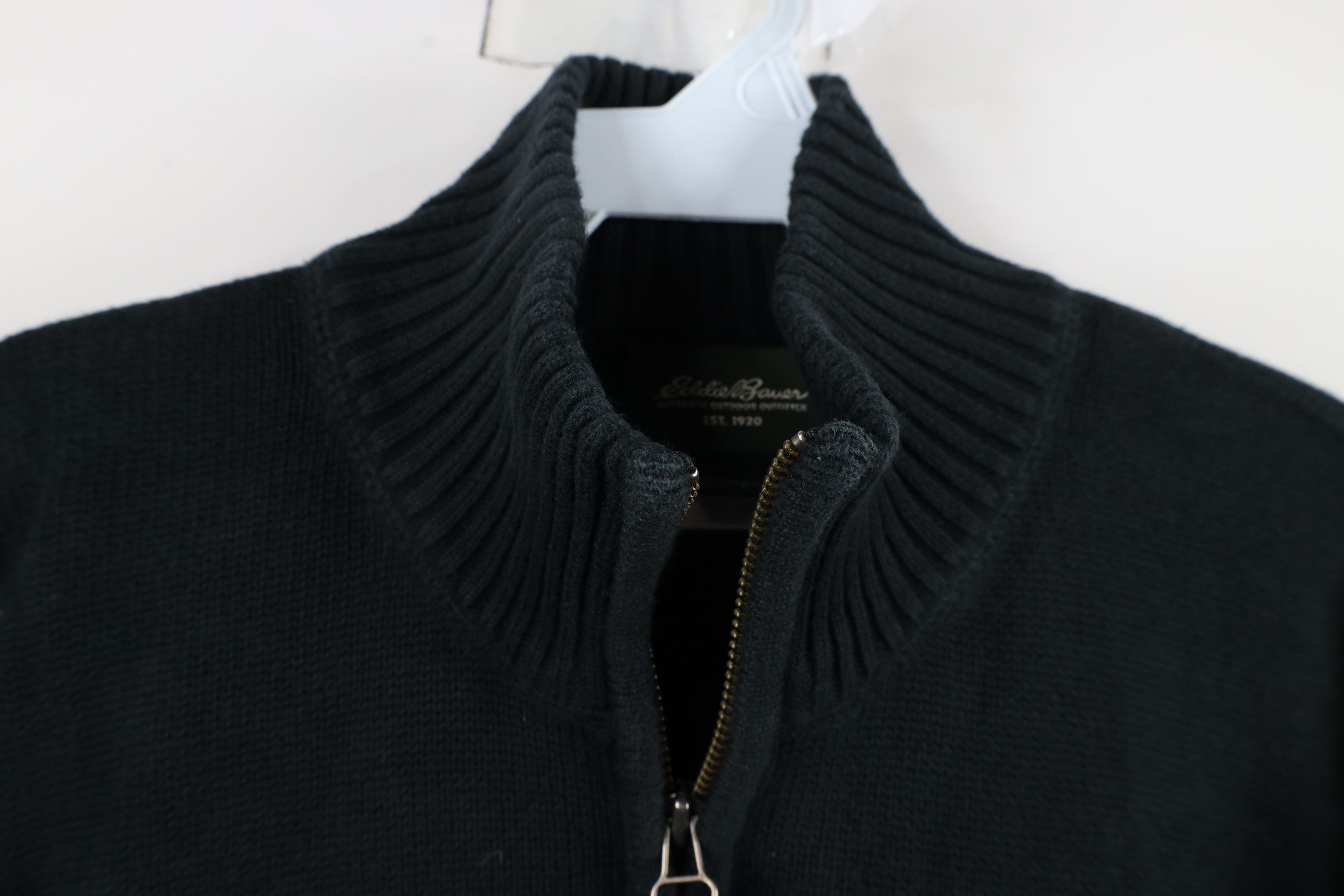 Eddie Bauer Vintage Eddie Bauer Knit Half Zip Pullover Sweater Black Size US L / EU 52-54 / 3 - 4 Thumbnail