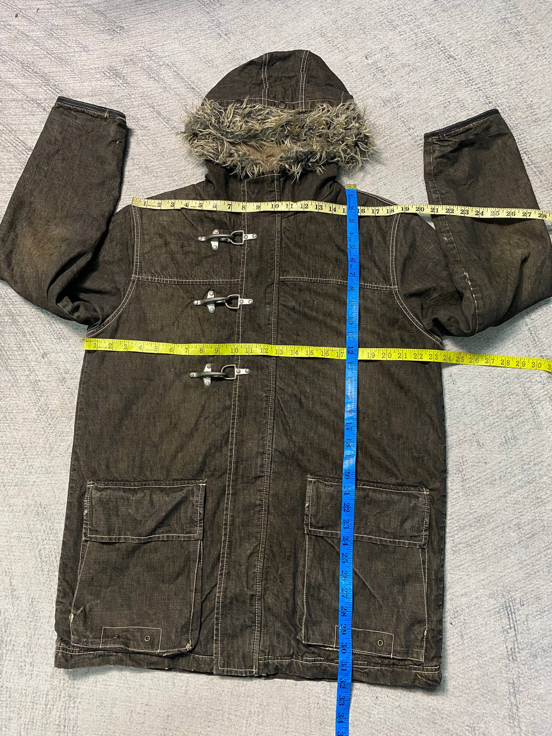 If Six Was Nine Allix+Design Y2K Japanese Grunge Fur Fireman Clasp Jacket Size US L / EU 52-54 / 3 - 15 Thumbnail