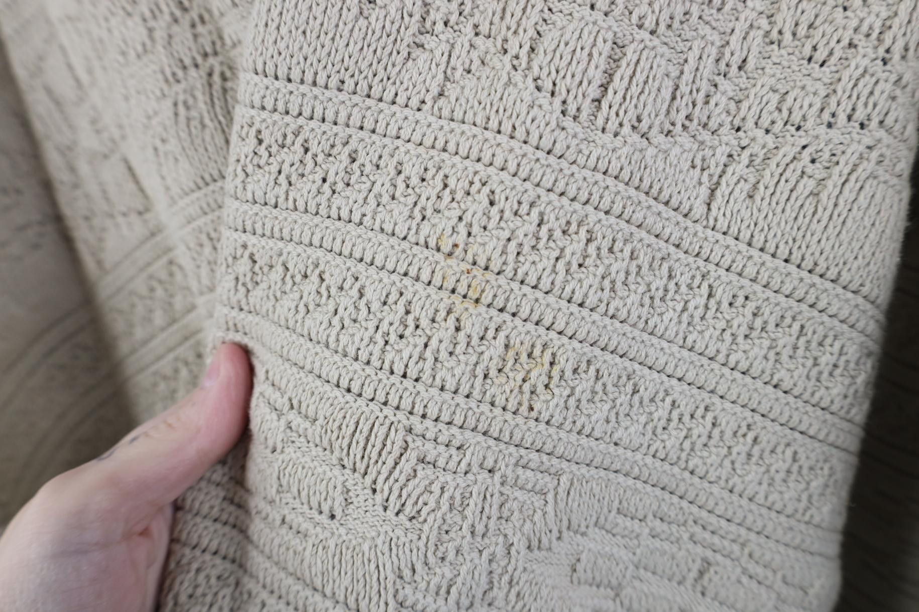 Vintage Vintage 90s Streetwear Cotton Geometric Knit Sweater USA Size US M / EU 48-50 / 2 - 9 Thumbnail