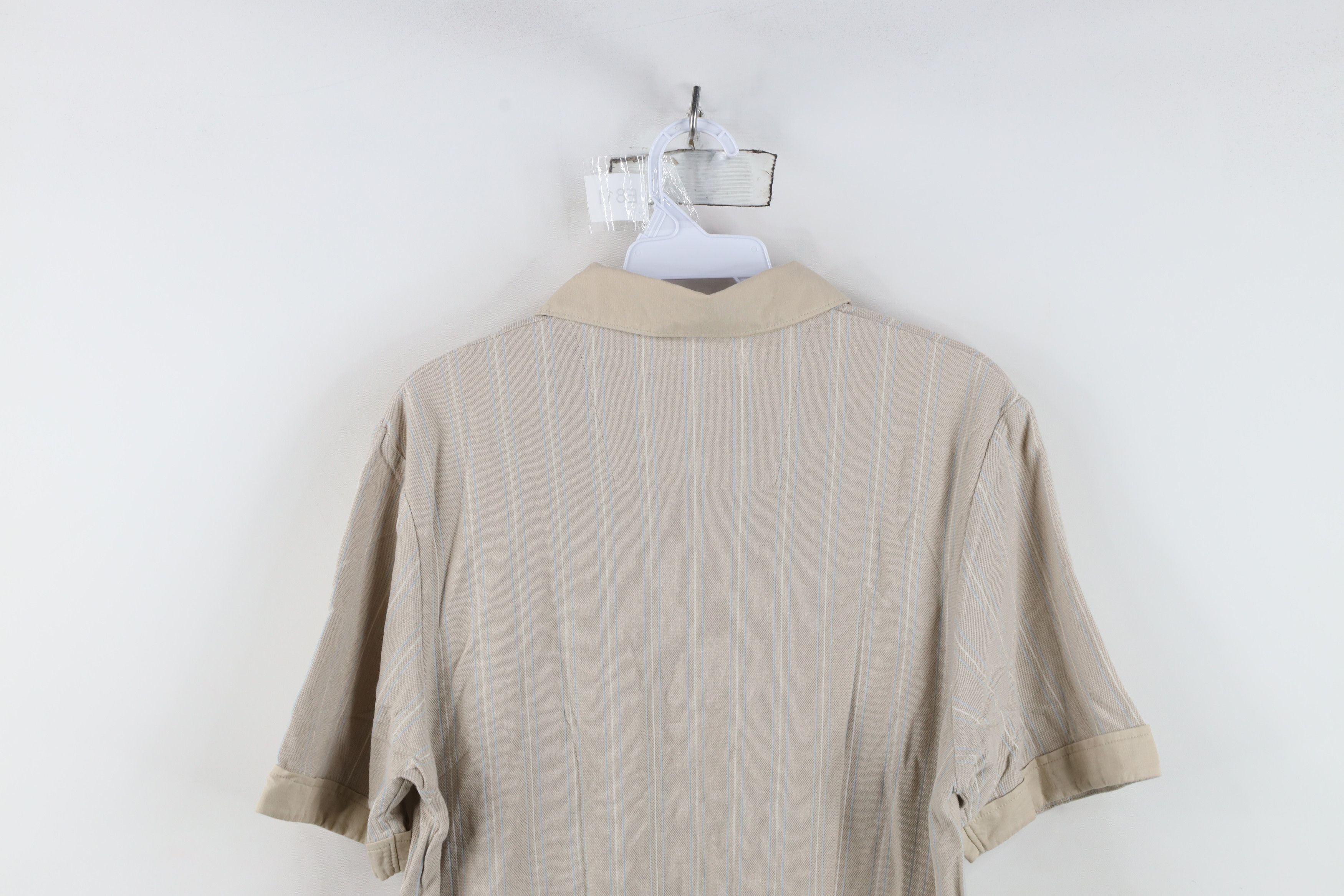 Vintage Vintage Streetwear Cotton Striped Button Down Polo Shirt Size US L / EU 52-54 / 3 - 11 Thumbnail